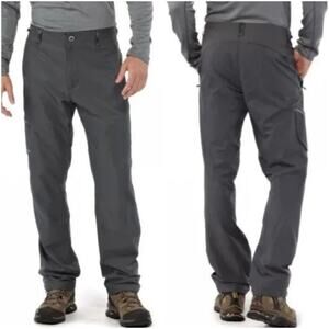 PATAGONIA Men's Simul Alpine Softshell Climbing Pants in Forge Grey Size 38